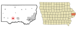 Location of Grand Mound, Iowa