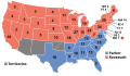Map of the 1904 electoral college