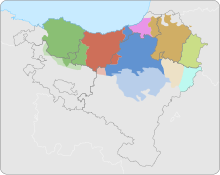 Dialects of the Basque language categorized by location.