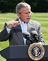 The Falcon lectern featuring the seal of the president of the United States in 2006