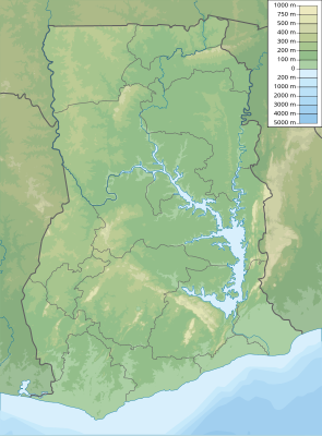 Location map Ghana