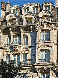 Ceramic Hotel upper facade decoration