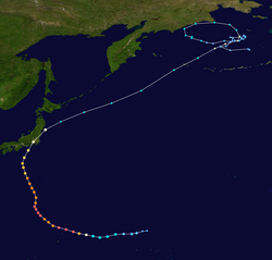 超强台风海贝思的路径图
