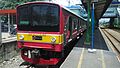 Ex-205 Saikyo Line waiting for departure at Serpong Station, taken on 15 February 2016.