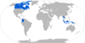地图蓝色标示者为LG-1 榴弹炮使用国