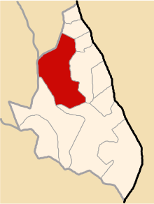 Location of Querobamba in the Sucre province