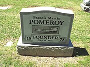 Grave of Francis Martin Pomeroy(1822-1882), one of the four founding fathers of Mesa.