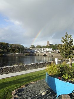 View across the harbour of the town, 2007