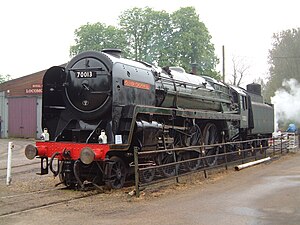 70013, Oliver Cromwell at Bressingham in May 2004