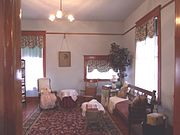 The living room of the Smurthwaite House which was built in 1897.