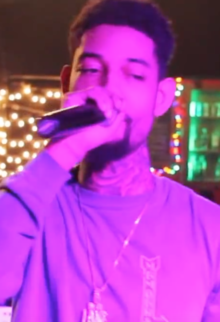 PnB Rock performing in 2016