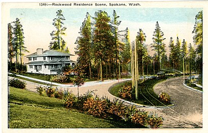 Intersection of Highland Road, Upper Terrace, and Rockwood Boulevard circa 1910–1925