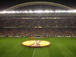 San Mamés during a UEFA match