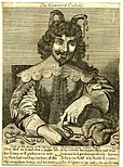 English engraving from 1673 titled "The Contented Cuckold". The final line reads "the disgrace is my wife's; the profit mine".