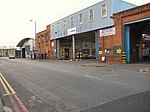 A picture of the entrance to Tottenham bus garage