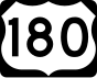 180号美国国道 marker