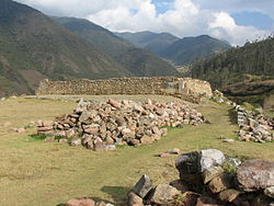 The archaeological site of Vitcos (Rosaspata), Vilcabamba District