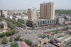 Cityscape of Yining, the prefectural capital