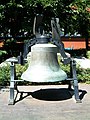 The California State Normal School bell, forged in 1881, still graces the San Jose campus