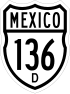 Federal Highway 136D shield