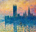 《国会大厦_(莫奈)》（Série des Parlements de Londres）1900-1905年