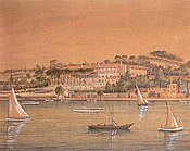 Scene of Büyükada from Marmara Sea