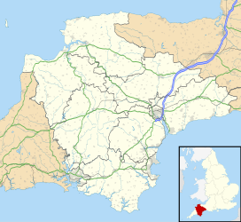 Map showing the location of Fosse Copse