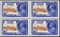 Falklands Islands stamps marking the Silver Jubilee of King George V