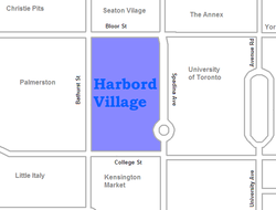 Location of Harbord Village