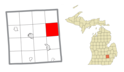 Location within Livingston County