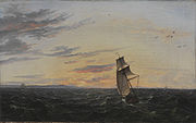 A Seascape. The Coast of the Island of Rügen in Evening Light (1818)