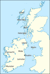 Map of Britain and Ireland