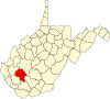 标示出布恩县位置的地图
