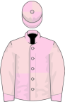 Rose And Pale Pink Quartered, Rose Collar And Cuffs, Pale Pink Sleeves, Quartered Cap