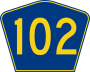 Highway 102 marker