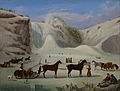 The Ice Cone, Montmorency Falls, Québec, an 1845 painting by the English artist Robert Clow Todd.