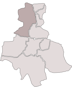 Location of Ruda within Ruda Śląska