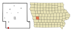 Location of Shelby, Iowa