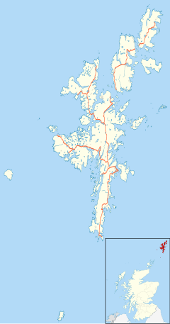 Gloup is located in Shetland