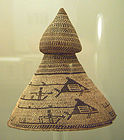 Cedar bark hat; Nuu-chah-nulth; Museum of the Americas (Madrid, Spain)