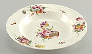 Soup plate, 19th-century Meissen porcelain