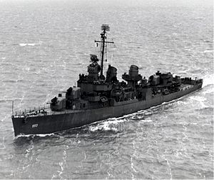USS John D. Henley (DD-553) underway in 1944