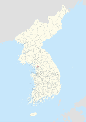 大韩帝国实际控制区域，红边处为首都