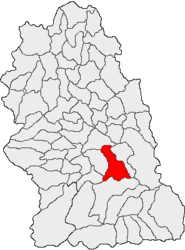 Location in Hunedoara County