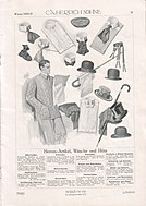 German advert with genuine English "Schlafanzüge (Pyjamas)", 1910