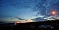中彰大桥的晚霞。拍摄于台中龙井端。