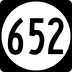 State Route 652 marker