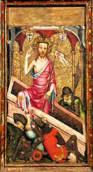 panel painting of the Resurrection of Jesus