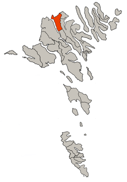 Location of Eiði Municipality