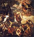 《摩西击打磐石出水》，1577年，位于威尼斯圣罗格大会堂